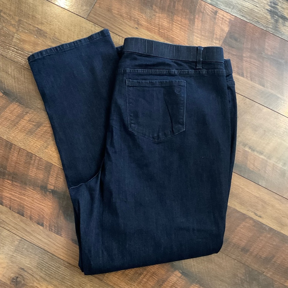 Susan Graver Stretch Straight Leg Jeans 24W NWT
